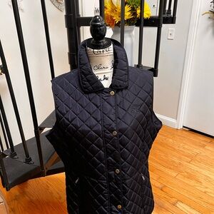 Ralph Lauren Navy Quilted Vest